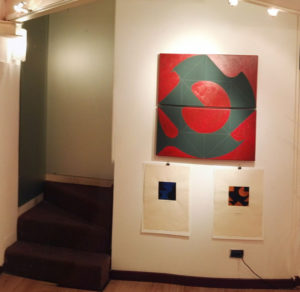 Ernest A. Kienzl in der Ausstellung „Incontr d´arte“ in Udine