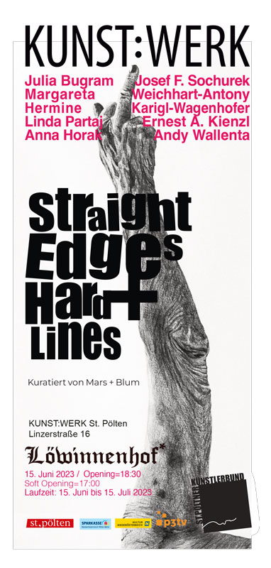 Einladung zur Ausstellung STRAIGHT EDGES + HARD LINES