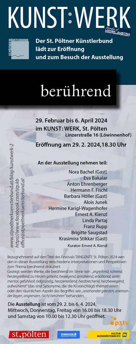 Einladung zur Ausstellung „berührend“